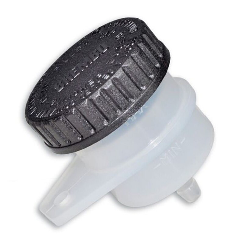 Depósito para bomba Brembo salida recta soporte horizontal Depósito para bomba Brembo salida recta soporte horizontal